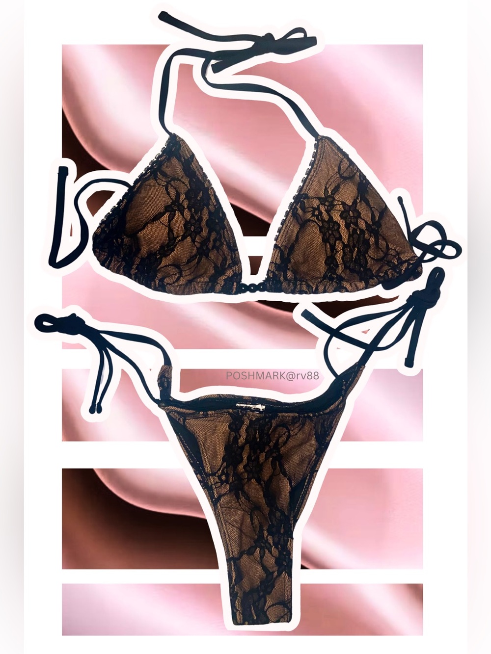 Lace Triangle Bikini